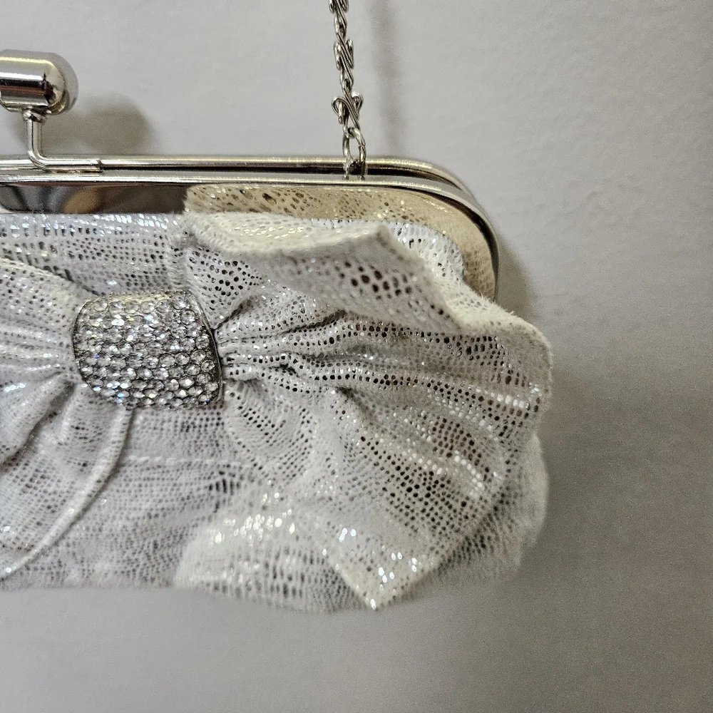 Elegant Silver Clutch Bag - Picture 4 of 13